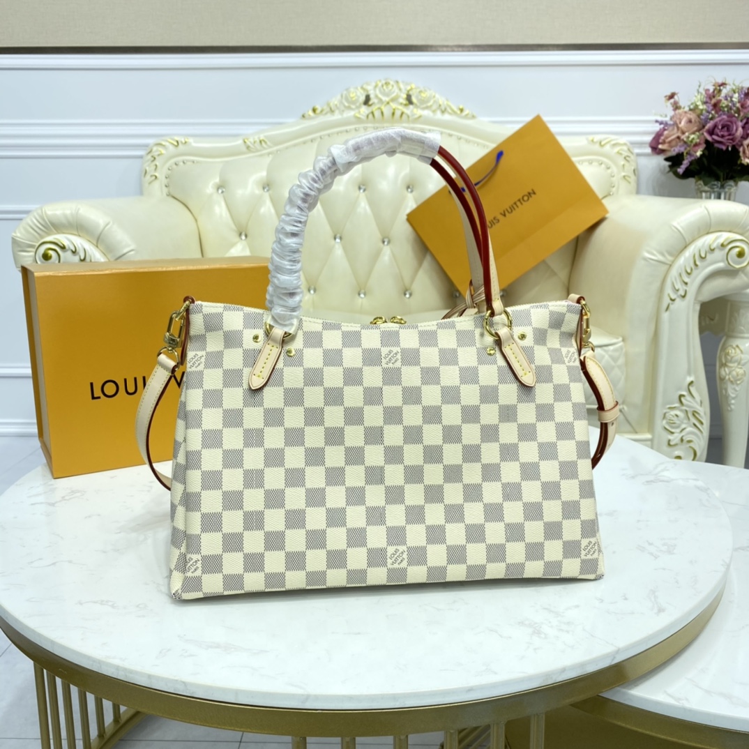 Louis Vuitton LYMINGTON Tote Handbag Damier Azur N40022